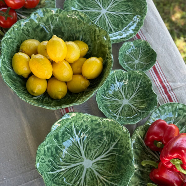 Melamine Cabbage Round Platter 40cm - Green - Image 5