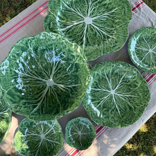 Melamine Cabbage Round Platter 40cm - Green - Image 3