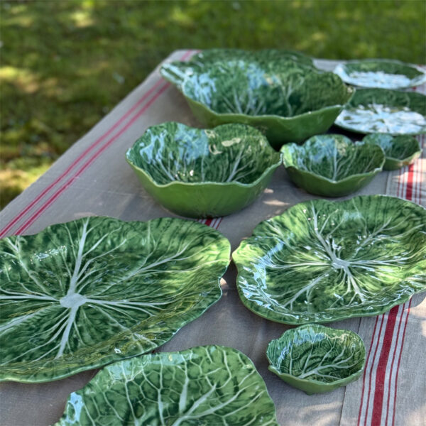 Melamine Cabbage Round Platter 40cm - Green - Image 2