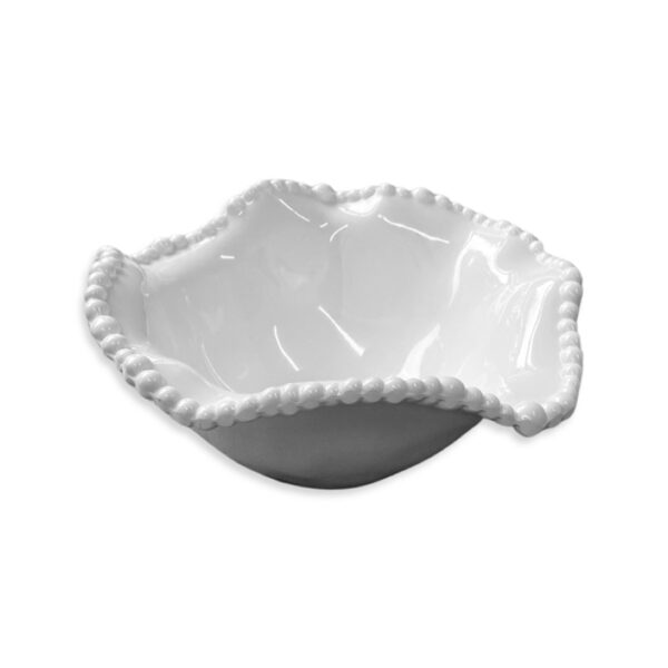 Melamine Pearl Bowl 20cm - White