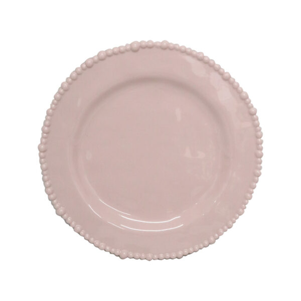 Melamine Pearl Dinner Plate - French Pink