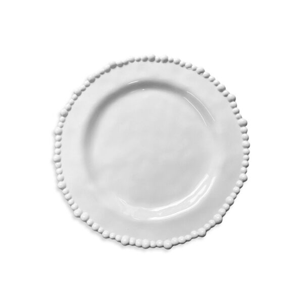 Melamine Pearl Side Plate - White