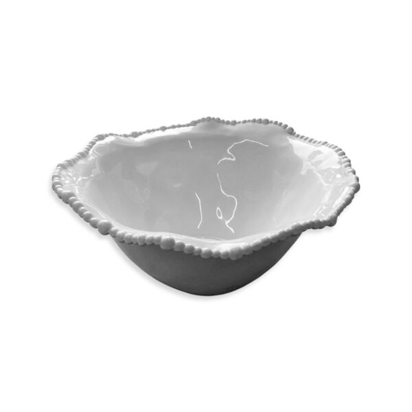 Melamine Pearl Bowl 36cm - White