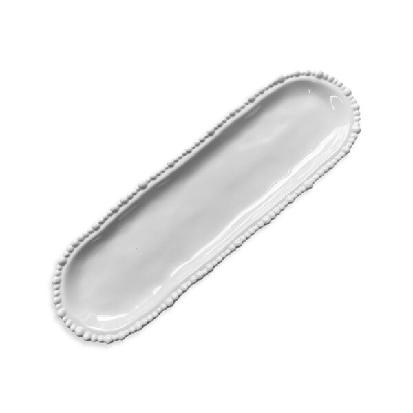 Melamine Pearl Platter 45cm - White