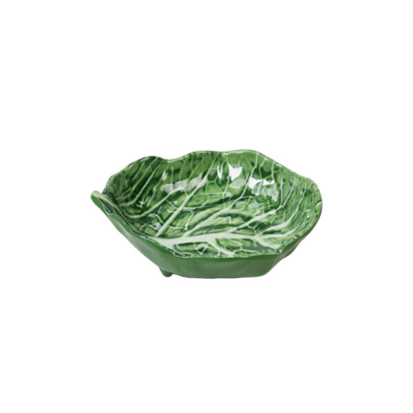 Melamine Cabbage Leaf Small Dish 13cm - Green