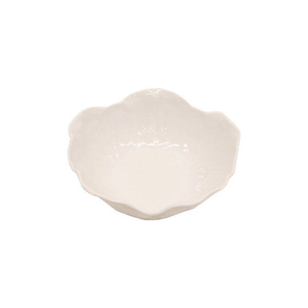 Melamine Cabbage Snack Bowl 12cm - White