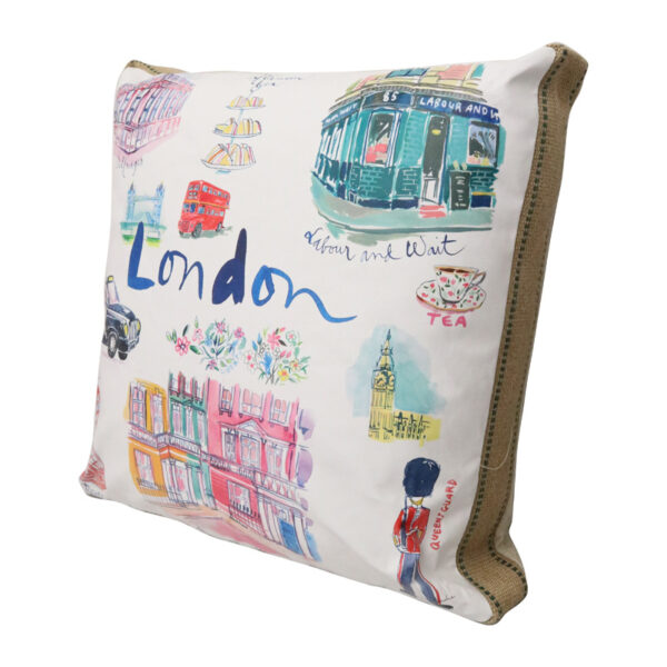 Art Cushion London - Multi - Image 2