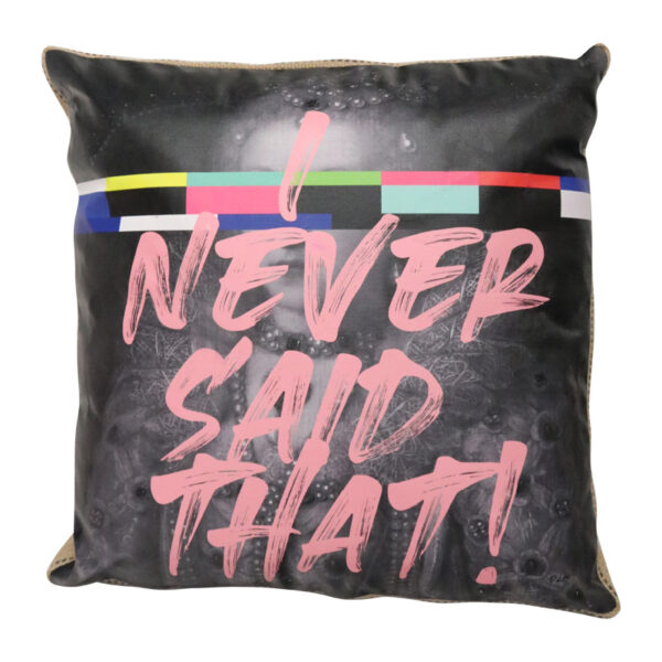 Art Cushion Never Said That  - Pink